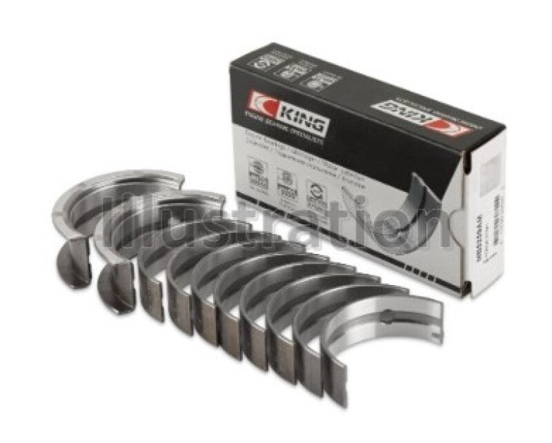King Engine Bearings Chevrolet 121Ci/Ln2 134Ci Fl O/S 010 (Size +0.25mm) Main Bearing Set