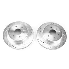 Cargar imagen en el visor de la galería, Power Stop 16-18 Nissan Titan XD Rear Evolution Drilled &amp; Slotted Rotors - Pair