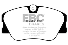 Cargar imagen en el visor de la galería, EBC 86-93 Mercedes-Benz 190/190E 2.3 16v Ultimax2 Front Brake Pads