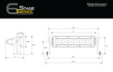 Cargar imagen en el visor de la galería, Diode Dynamics 6 In LED Light Bar Single Row Straight SS6 - Amber Wide Light Bar (Single)