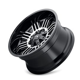 ION Type 144 17x9 / 5x127 BP / -12mm Offset / 87.1mm Hub Black/Machined Wheel