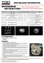 Cargar imagen en el visor de la galería, HKS Forged Piston Full Kit G16E 1.75L HC-TT S3