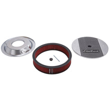 Cargar imagen en el visor de la galería, Edelbrock Air Cleaner Elite II 14In Diameter w/ 3In Element Standard Height Polished