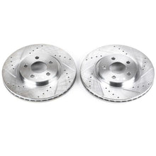 Cargar imagen en el visor de la galería, Power Stop 01-10 Chrysler PT Cruiser Front Evolution Drilled &amp; Slotted Rotors - Pair