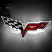 Cargar imagen en el visor de la galería, Oracle Chevrolet Corvette C6 Illuminated Emblem - White SEE WARRANTY