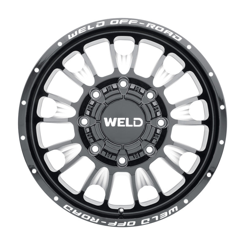 Weld Off-Road W121 20X8.25 Scorch Front 8X200 ET108 BS8.90 Gloss Black MIL 142.2