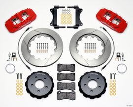 Wilwood AERO6 Front Hat Kit 14.25 Red 2008-2009 Pontiac G8 w/Lines