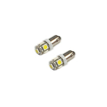 Cargar imagen en el visor de la galería, Oracle BA9S 5 LED 3 Chip Bayonet Bulbs (Pair) - White