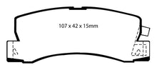 Cargar imagen en el visor de la galería, EBC 90-91 Lexus ES250 2.5 Redstuff Rear Brake Pads