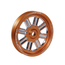 Cargar imagen en el visor de la galería, Fleece Performance Dodge Cummins Dual Pump Spoke Pulley (For Use w/ FPE Dual Pump Bracket) Orange