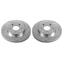Cargar imagen en el visor de la galería, Power Stop 11-16 Buick LaCrosse Front Evolution Drilled &amp; Slotted Rotors - Pair