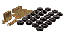 Cargar imagen en el visor de la galería, Energy Suspension Chevy 59-64 Belair/Biscayne/Caprice/Impala /59-63 El Camino Black Body Mount Set