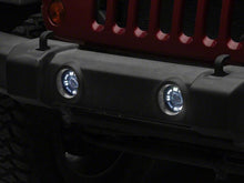 Cargar imagen en el visor de la galería, Raxiom 07-18 Jeep Wrangler JK V2 LED Switchback Fog Lights with Amber Turn Signal and Halo Rings