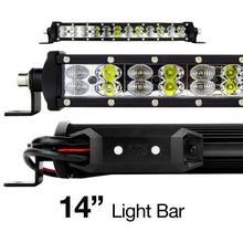 Cargar imagen en el visor de la galería, XK Glow RGBW Light Bar High Power Offroad Work/Hunting Light w/ Bluetooth Controller 14In