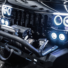 Cargar imagen en el visor de la galería, Oracle Vector Jeep Wrangler JK Grille Halo Kit - ColorSHIFT w/ Simple Controller