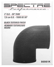 Cargar imagen en el visor de la galería, Spectre Tube Intake 3in od 90 Degree - Black