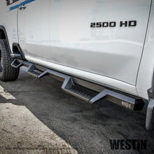 Cargar imagen en el visor de la galería, Westin 2020 Chevy Silverado 2500/3500 Crew Cab (6.5ft Bed) HDX W2W Nerf Step Bars - Textured Black