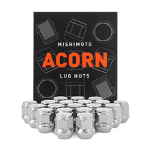 Cargar imagen en el visor de la galería, Mishimoto Steel Acorn Lug Nuts M12 x 1.5 - 20pc Set - Chrome