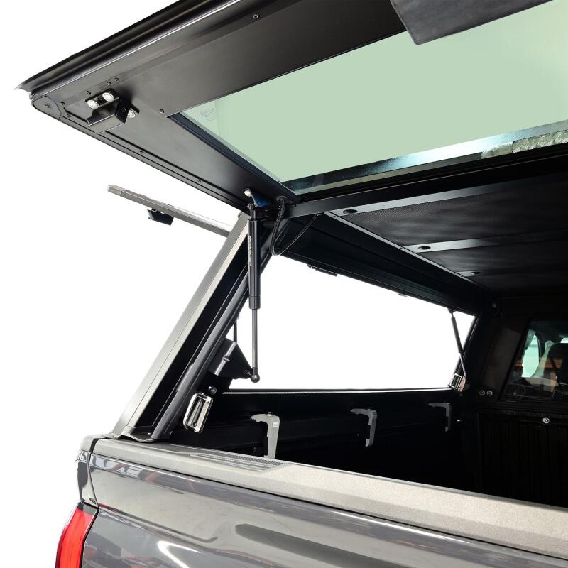 Westin EXP Truck Cap COMPLETE KIT A + BS (24-25 Toyota Tacoma DC 6ft. Bed) - Black