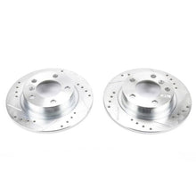 Cargar imagen en el visor de la galería, Power Stop 11-16 Mini Cooper Countryman Rear Evolution Drilled &amp; Slotted Rotors - Pair