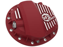 Cargar imagen en el visor de la galería, aFe Pro Series GMCH 9.5 Rear Diff Cover Red w/ Machined Fins 19-20 GM Silverado/Sierra 1500