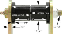 Cargar imagen en el visor de la galería, RockJock YJ HD Leaf Spring Shackles Rear w/ Urethane Bushings HD Greasable Bolts Pair