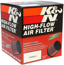 Cargar imagen en el visor de la galería, K&amp;N Filter Universal Rubber Filter 4in Flg 6 17/32in OD 8 21/32in H