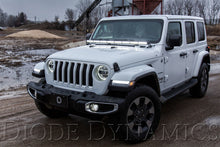 Cargar imagen en el visor de la galería, Diode Dynamics 18-21 Jeep JL Wrangler/Gladiator SS50 Hood LED Light Bar Kit - White Driving
