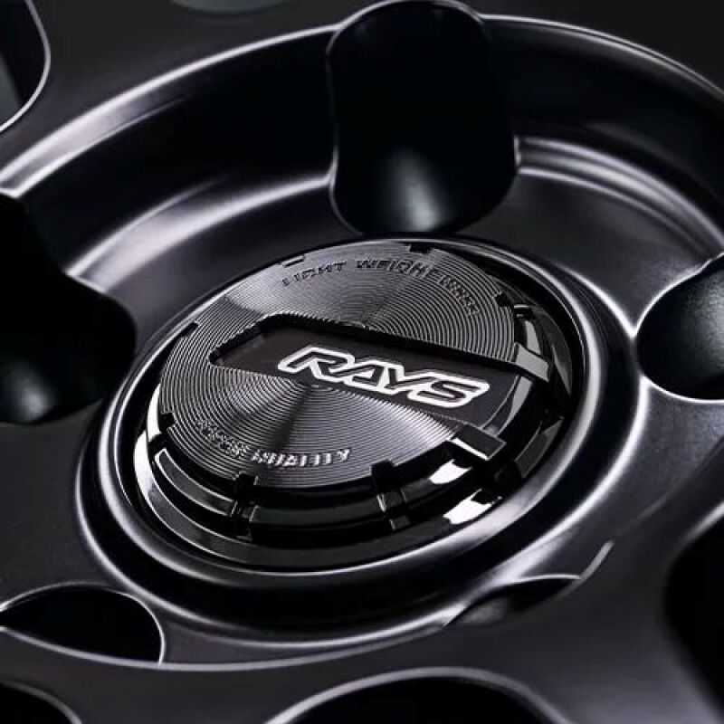 Gram Lights 57NR LIMITED II 18x9.5 +45 5-120 Semigloss Black Wheel w/ Black Cap/Stickers/Air Valve