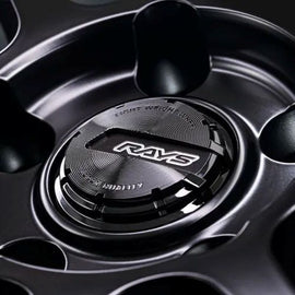 Gram Lights 57NR LIMITED II 18x9.5 +45 5-100 Semigloss Black Wheel w/ Black Cap/Stickers/Air Valve