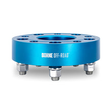 Cargar imagen en el visor de la galería, Mishimoto Borne Off-Road Wheel Spacers - 5x127 - 71.6 - 45mm - M14 - Blue