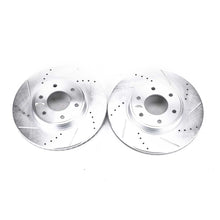 Cargar imagen en el visor de la galería, Power Stop 06-09 Chevrolet Trailblazer Front Evolution Drilled &amp; Slotted Rotors - Pair