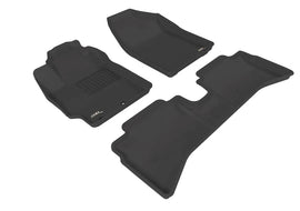 3D MAXpider 12-15 Toyota Prius C Kagu Black Full Set