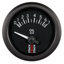 Cargar imagen en el visor de la galería, Autometer Stack 52mm 0-7 Bar M10 (M) Electric Oil Pressure Gauge - Black