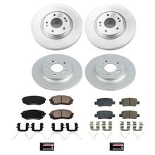 Cargar imagen en el visor de la galería, Power Stop 2021 Kia Seltos Front &amp; Rear Z17 Coated Brake Kit