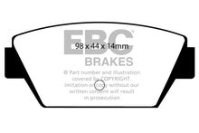 Cargar imagen en el visor de la galería, EBC 93-94 Eagle Talon 1.8 Yellowstuff Rear Brake Pads