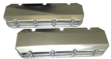 Cargar imagen en el visor de la galería, Moroso Chevrolet Big Block Valve Cover w/Billet Rail - Steel Inserts - No Logo - Aluminum - Pair