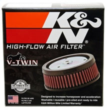 Cargar imagen en el visor de la galería, K&amp;N S&amp;S FILTER 6in OD x 4-5/8in ID x 2-3/16in H Replacement Filter for Harley-Davidson