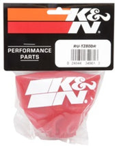 Cargar imagen en el visor de la galería, K&amp;N Drycharger Air Filter Wrap - Round Straight - Red Closed Top 3in Inside Dia x 4in Height