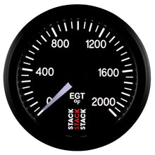 Cargar imagen en el visor de la galería, Autometer Stack 52mm 0-2000 Deg F Pro Stepper Motor Exhaust Gas Temp Gauge - Black