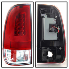 Cargar imagen en el visor de la galería, Spyder 97-03 Ford F150 Stylsd. F250 V3 Light Bar LED Tail Lights - Red/Clr ALT-YD-FF15097V3-LBLED-RC