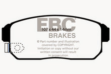 Cargar imagen en el visor de la galería, EBC 03-12 Mazda RX8 1.3 Rotary (Standard Suspension) Bluestuff Rear Brake Pads