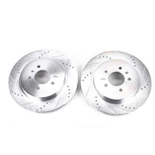 Cargar imagen en el visor de la galería, Power Stop 06-07 Cadillac CTS Rear Evolution Drilled &amp; Slotted Rotors - Pair