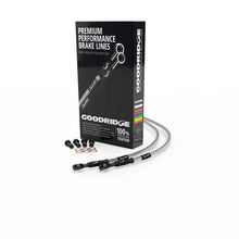 Cargar imagen en el visor de la galería, Goodridge 94-00 BMW F650 Clear Front SS Brake Lines w/Black Fittings