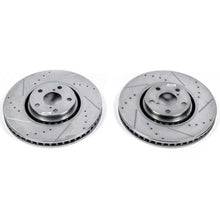Cargar imagen en el visor de la galería, Power Stop 07-11 Lexus GS350 Front Evolution Drilled &amp; Slotted Rotors - Pair