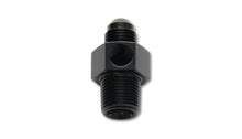 Cargar imagen en el visor de la galería, Vibrant -8AN Male to 3/8in NPT Male Union Adapter Fitting w/ 1/8in NPT Port