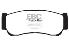 Cargar imagen en el visor de la galería, EBC 07-09 Hyundai Santa Fe 2.7 Yellowstuff Rear Brake Pads