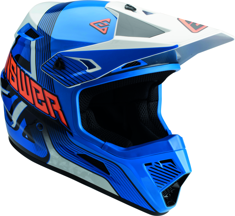 Answer AR1 Vendetta Helmet Blue/White/Orange - Large