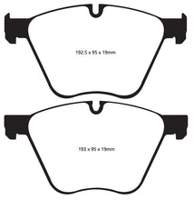 Cargar imagen en el visor de la galería, EBC 10+ BMW 760 6.0 Twin Turbo (F01) Greenstuff Front Brake Pads