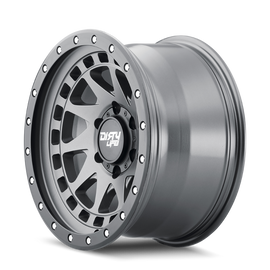 Dirty Life 9311 Enigma Pro 17x9/6x139.7 BP/-38mm Offset/106mm Hub Satin Graphite Wheel - Beadlock
